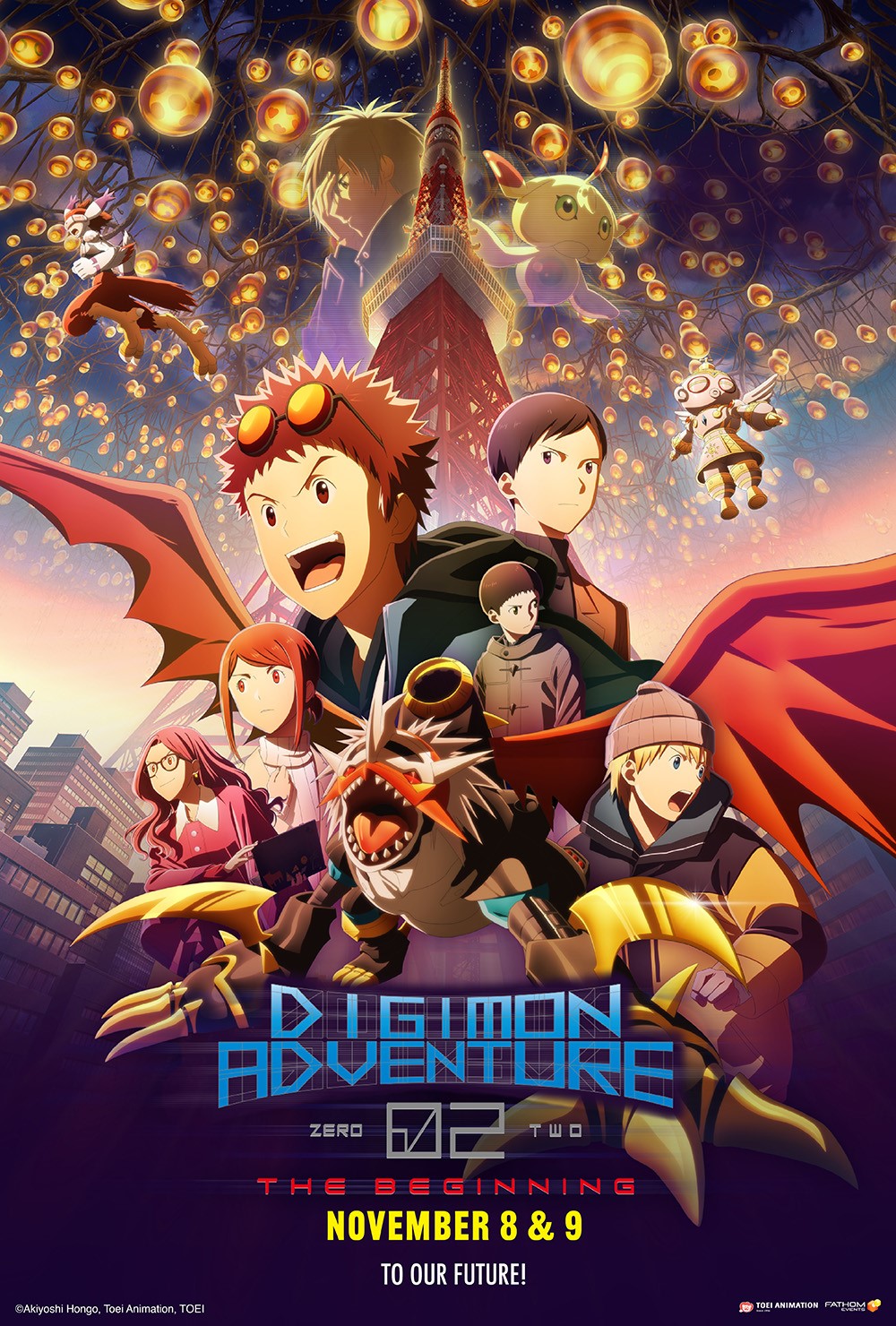 “DIGIMON ADVENTURE 02 THE BEGINNING” NEW FILM ADAPTATION LANDS IN U.S. THEATERS ON NOVEMBER 8 & 9