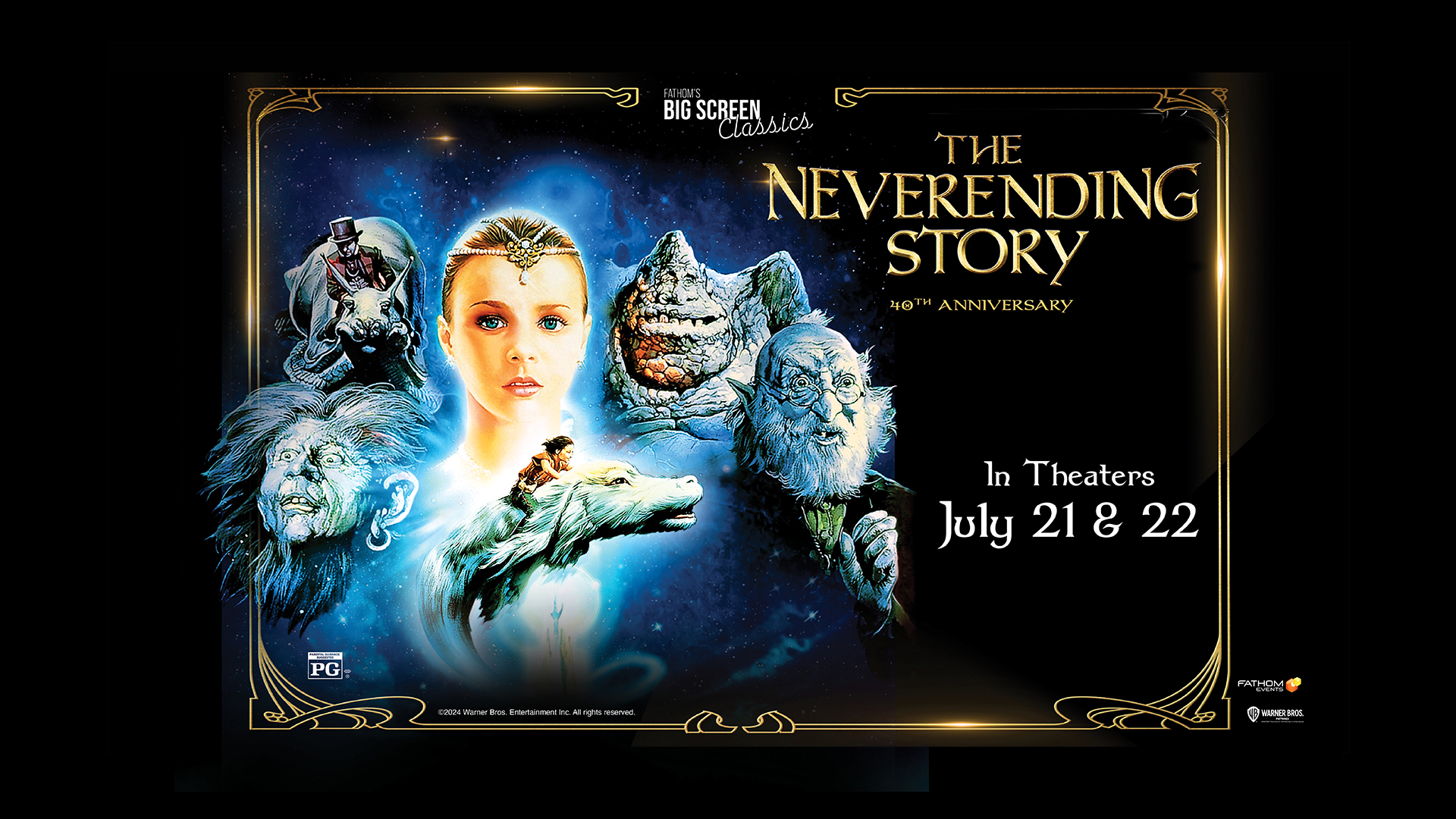 Fathom Events & Warner Bros. Pictures Celebrate 40 Years of “The NeverEnding Story,” Bringing it Back to Theaters Nationwide on July 21 & 22