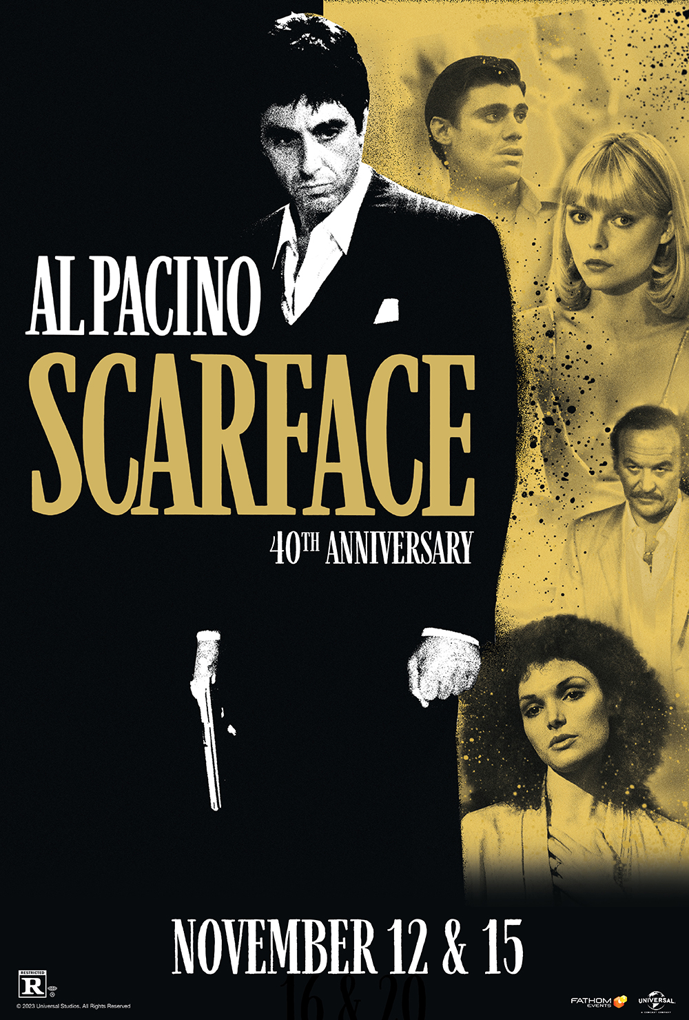 Fathom Events & Universal Pictures Present “Scarface,” Returning to Theaters Nationwide in Honor of Its 40TH Anniversary on November 12 and November 15