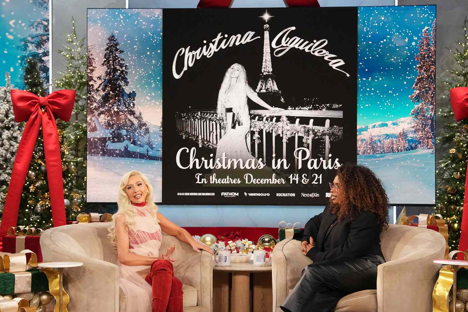Christina Aguilera Reveals Why She Was ‘Terrified’ to Perform on Top of the Eiffel Tower; Aguilera appeared on ‘The Jennifer Hudson Show’ to promote her upcoming concert film ‘Christina Aguilera: Christmas in Paris’