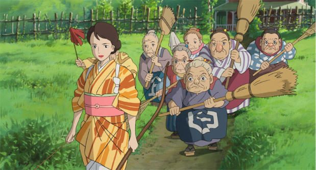 Natsuko and the elderly helpers in The Boy and the Heron
